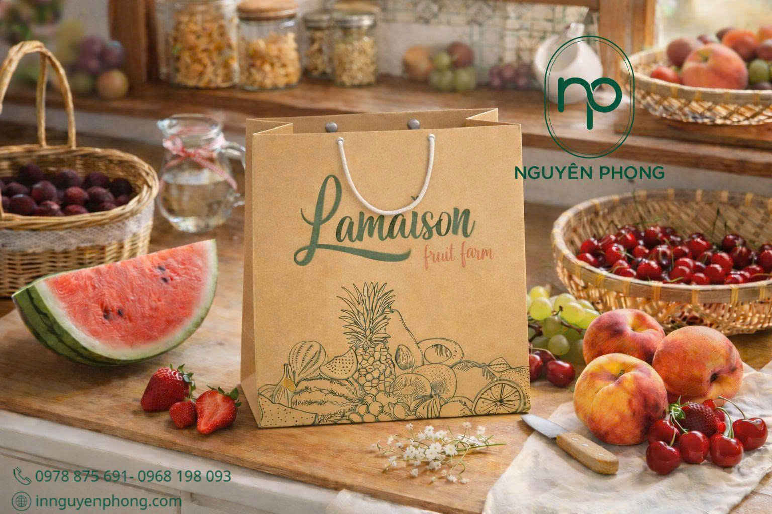 Mẫu túi kraft thiết kế 